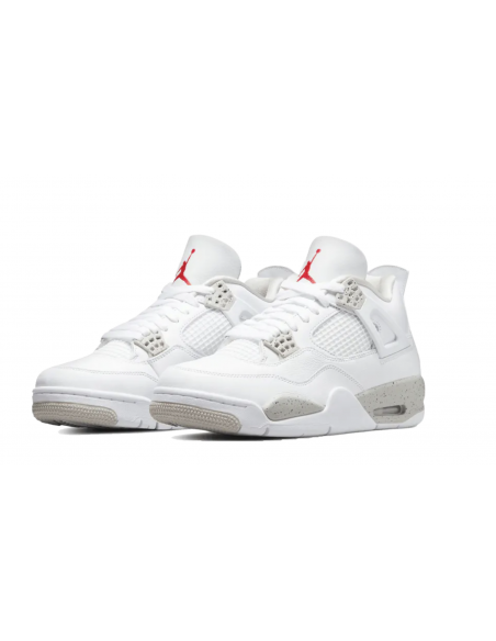 Nike Jordan 4 store Retro Shoes in White/Multicolor